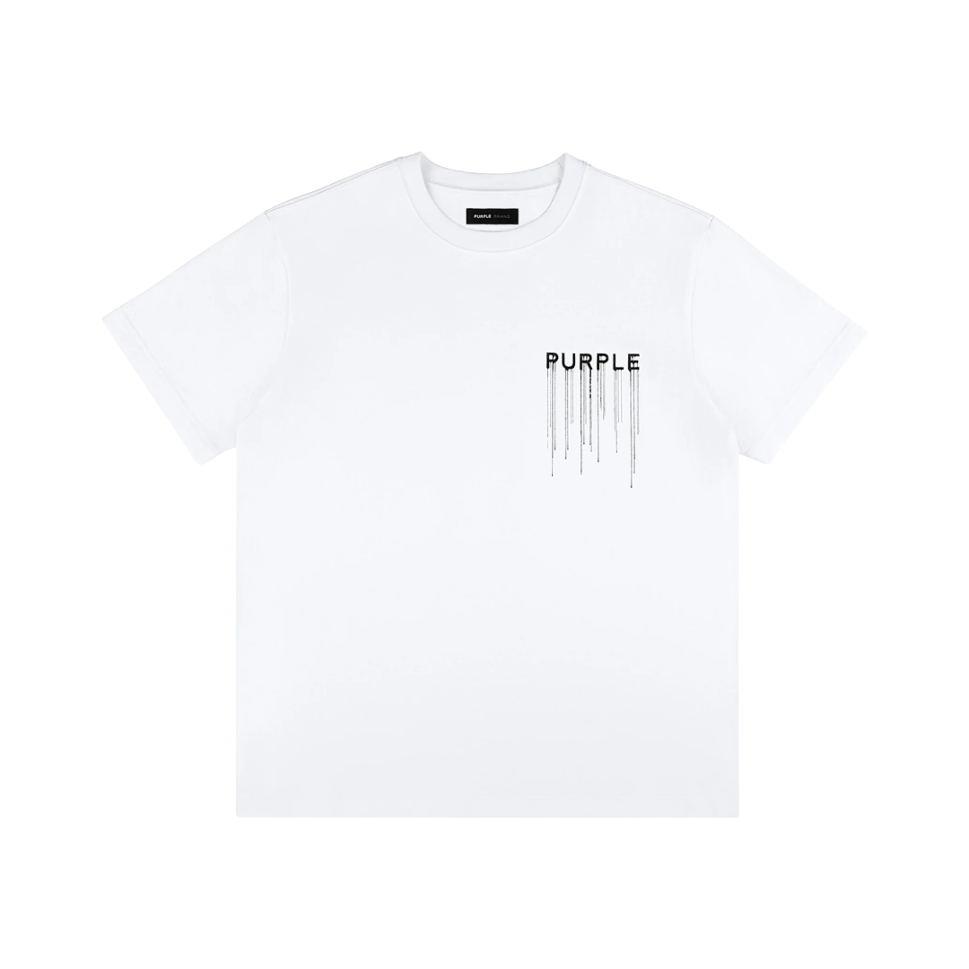 WORDMARK DRIP TEE WHITE