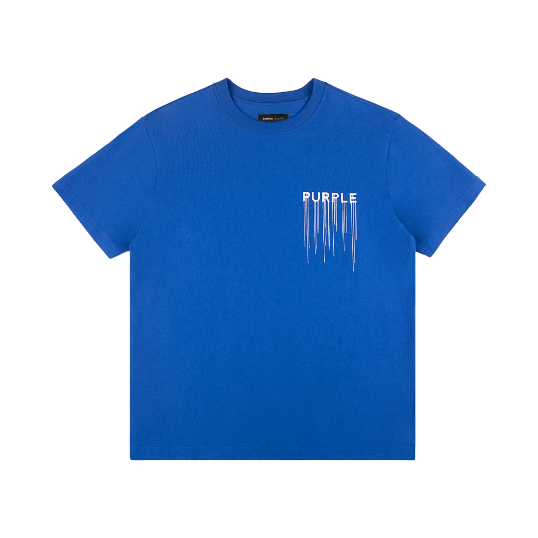 WORDMARK DRIP SHIRT BLUE