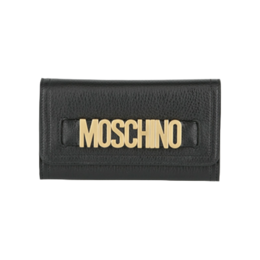 MOSCHINO LOGO LEATHER WALLET