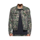 P024 MILITAIRE BUCKSHOT TRUCKER JACKET GREEN