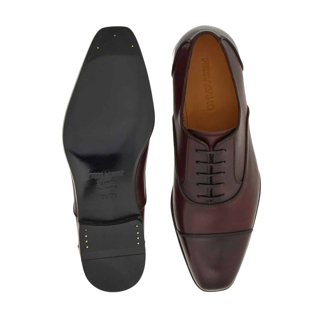 TRAMEZZA OXFORD WITH TOE CAP NEBBIOLO