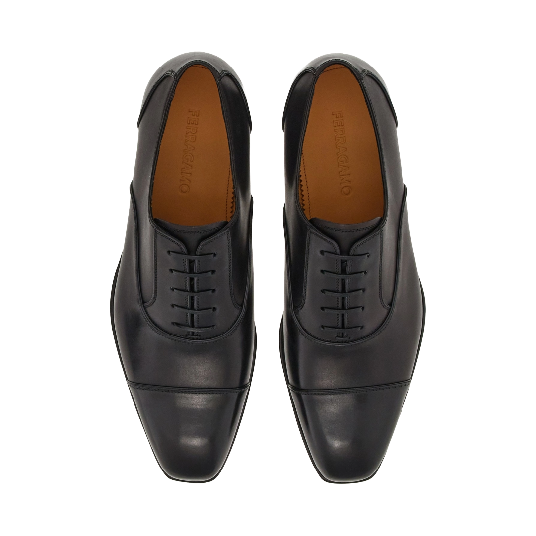 TRAMEZZA OXFORD WITH TOE CAP BLACK