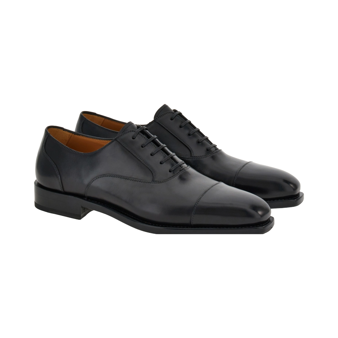 TRAMEZZA OXFORD WITH TOE CAP BLACK