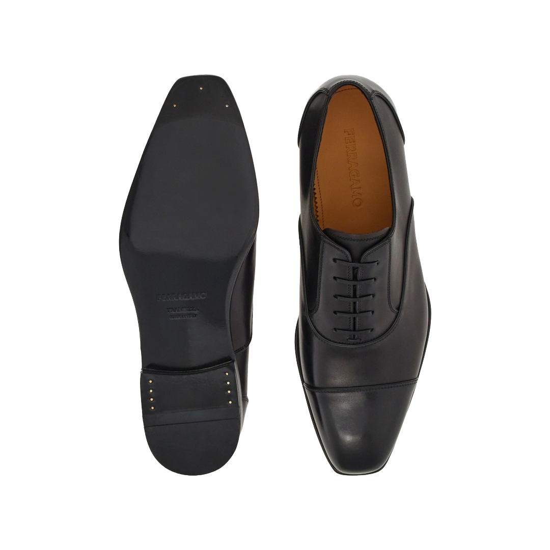 TRAMEZZA OXFORD WITH TOE CAP BLACK