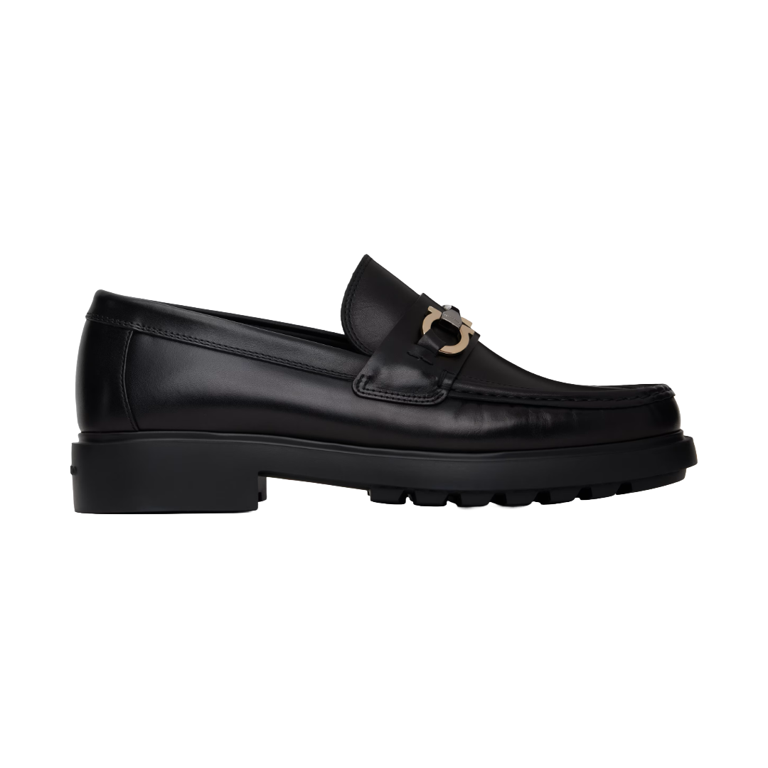 GANCINI ORNAMENT LOAFERS BLACK