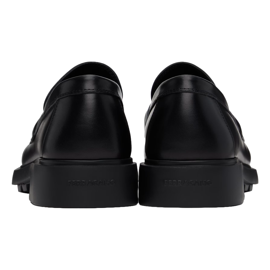 GANCINI ORNAMENT LOAFERS BLACK