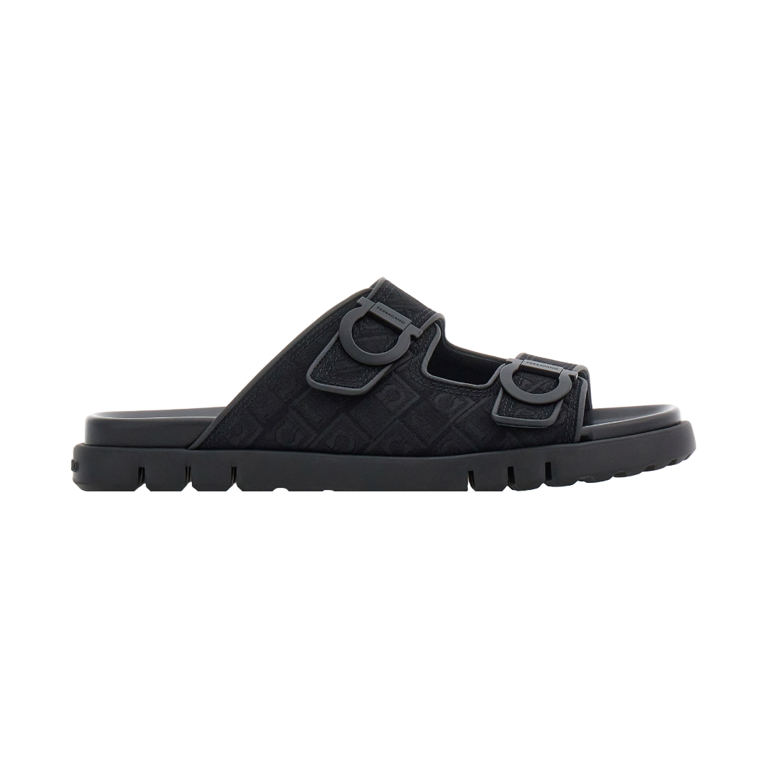 DOUBLE STRAP SANDAL BLACK