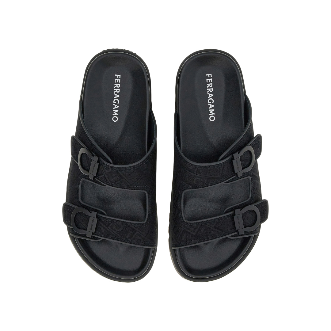 DOUBLE STRAP SANDAL BLACK