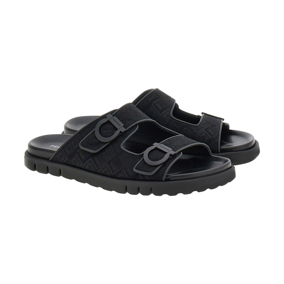 DOUBLE STRAP SANDAL BLACK