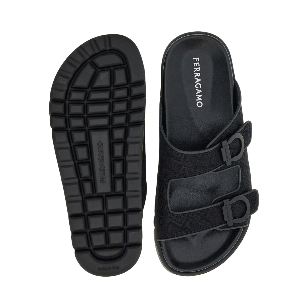 DOUBLE STRAP SANDAL BLACK