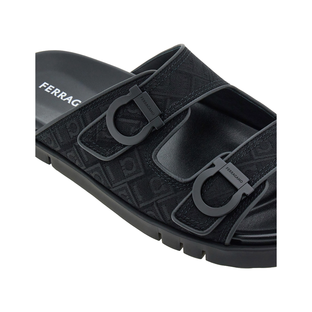 DOUBLE STRAP SANDAL BLACK