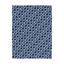 GANCINI PRINT SILK TIE BLUE