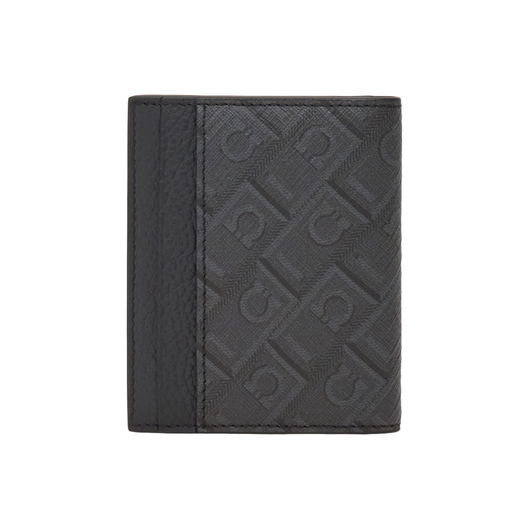 MONOGRAM CREDIT CARD HOLDER BLACK/GREY