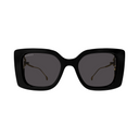 GUCCI WOMENS SUNGLASSES BLACK/GOLD
