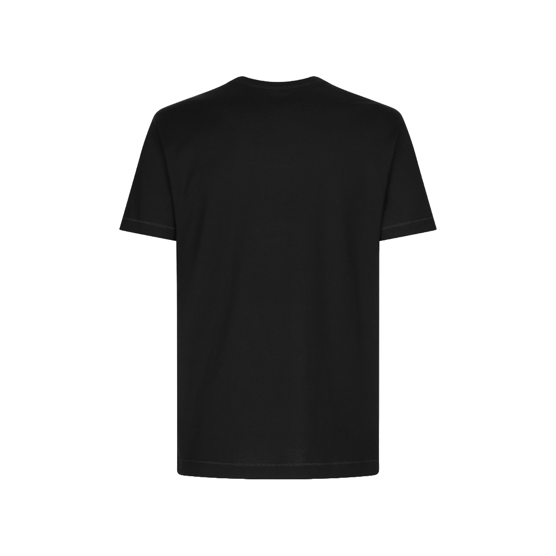 COTTON T-SHIRT WITH LOGO BLACK