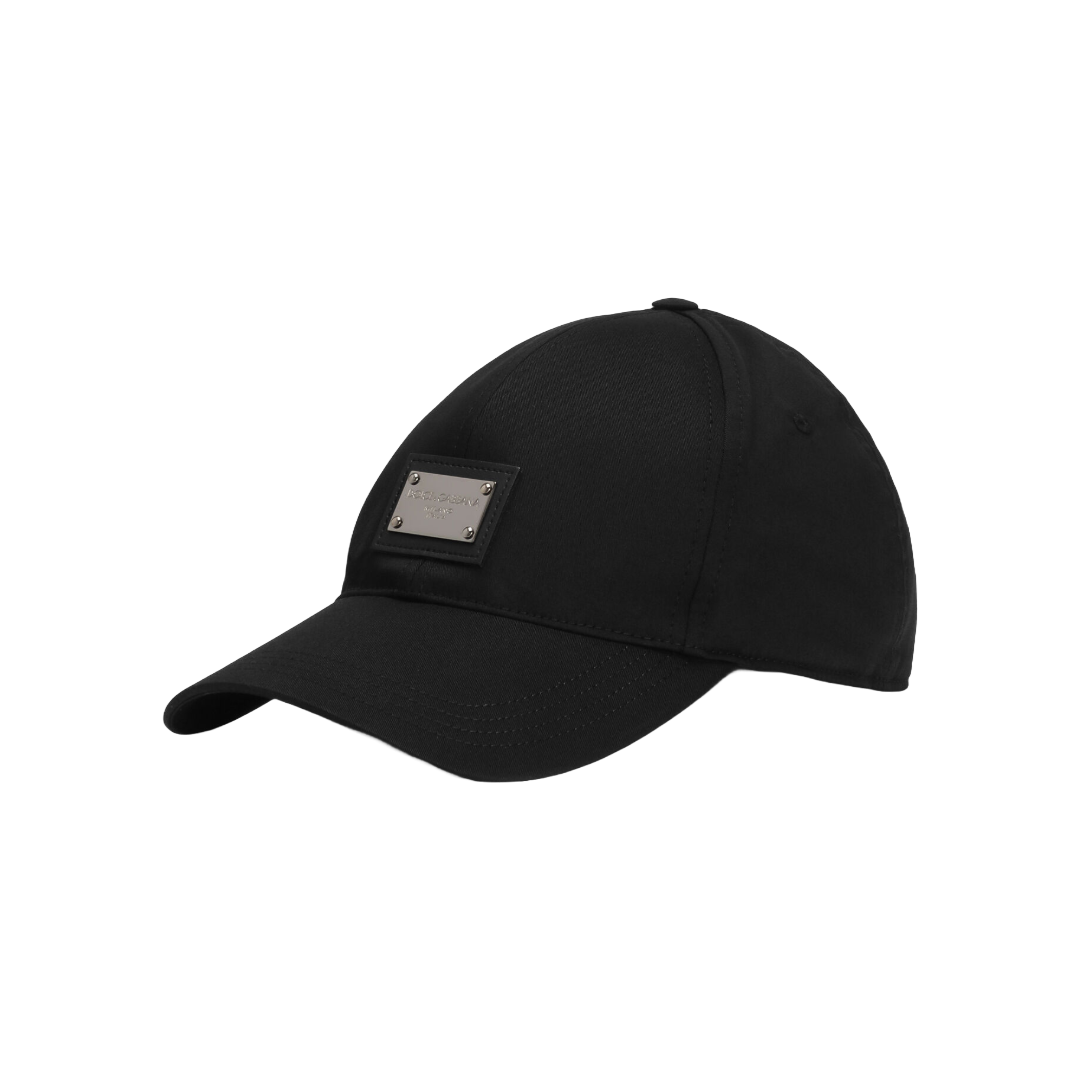 COTTON BASEBALL CAP WITH BRANDED TAG