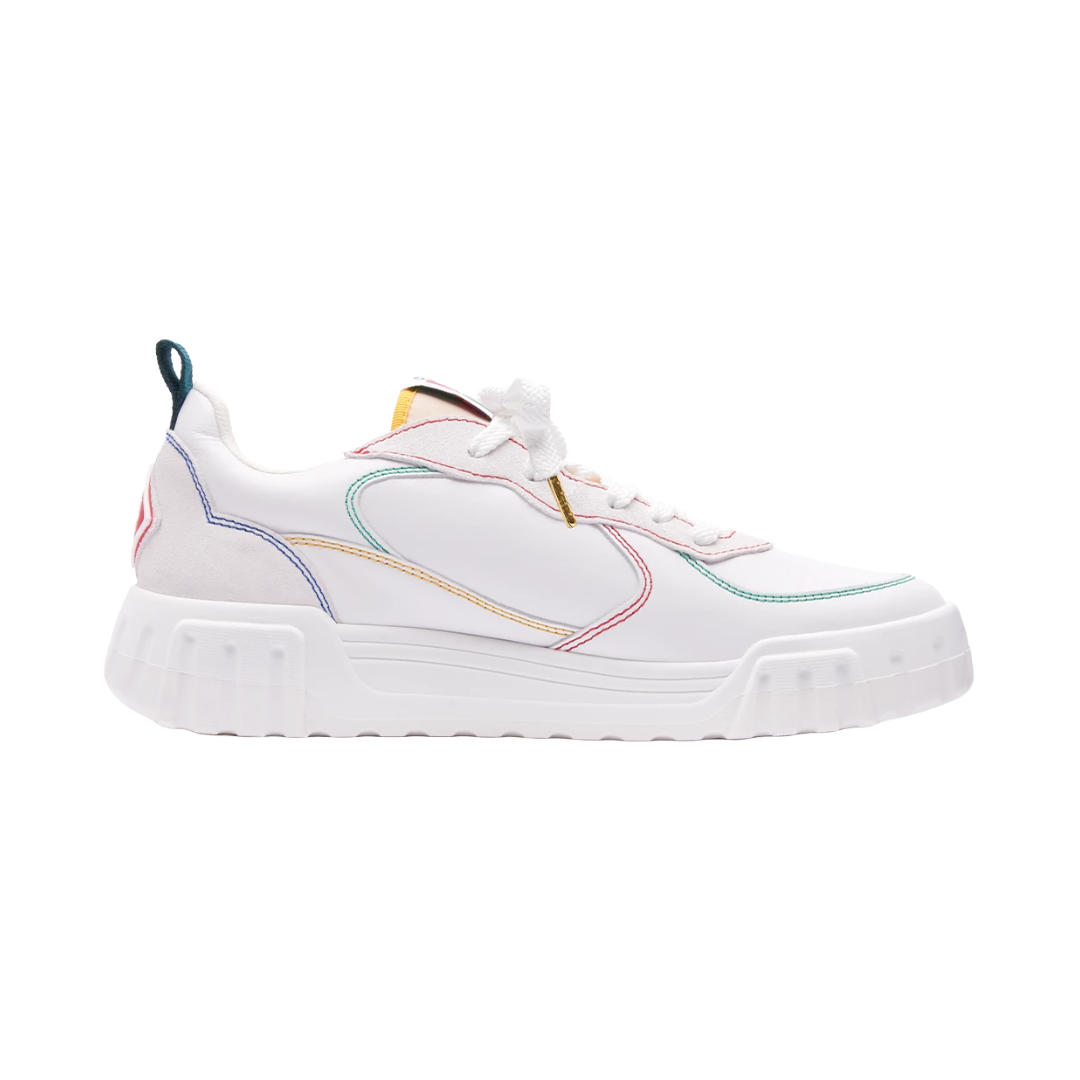 MENS COURT WHITE & MULTICOLOR SNEAKERS