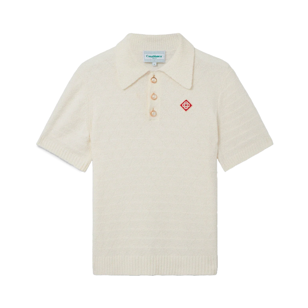 TRIANGLE BOUCLE POLO SHIRT