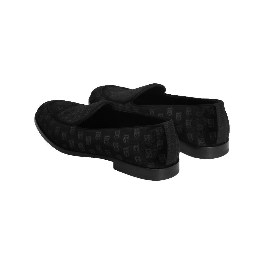 VELVET SLIPPERS BLACK