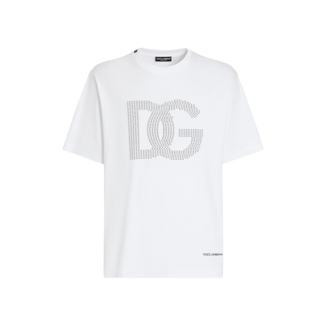 COTTON T-SHIRT WITH LOGO WHITE