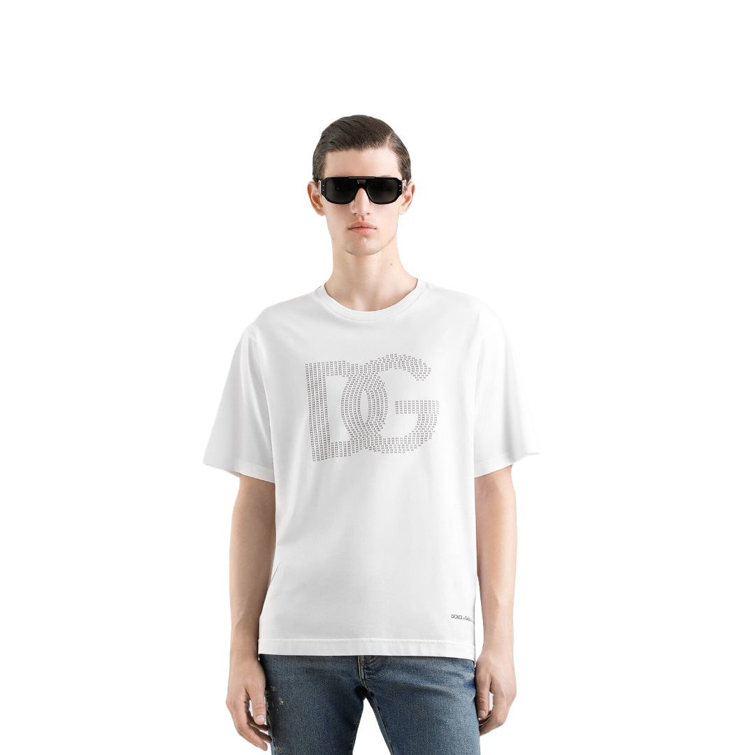 COTTON T-SHIRT WITH LOGO WHITE