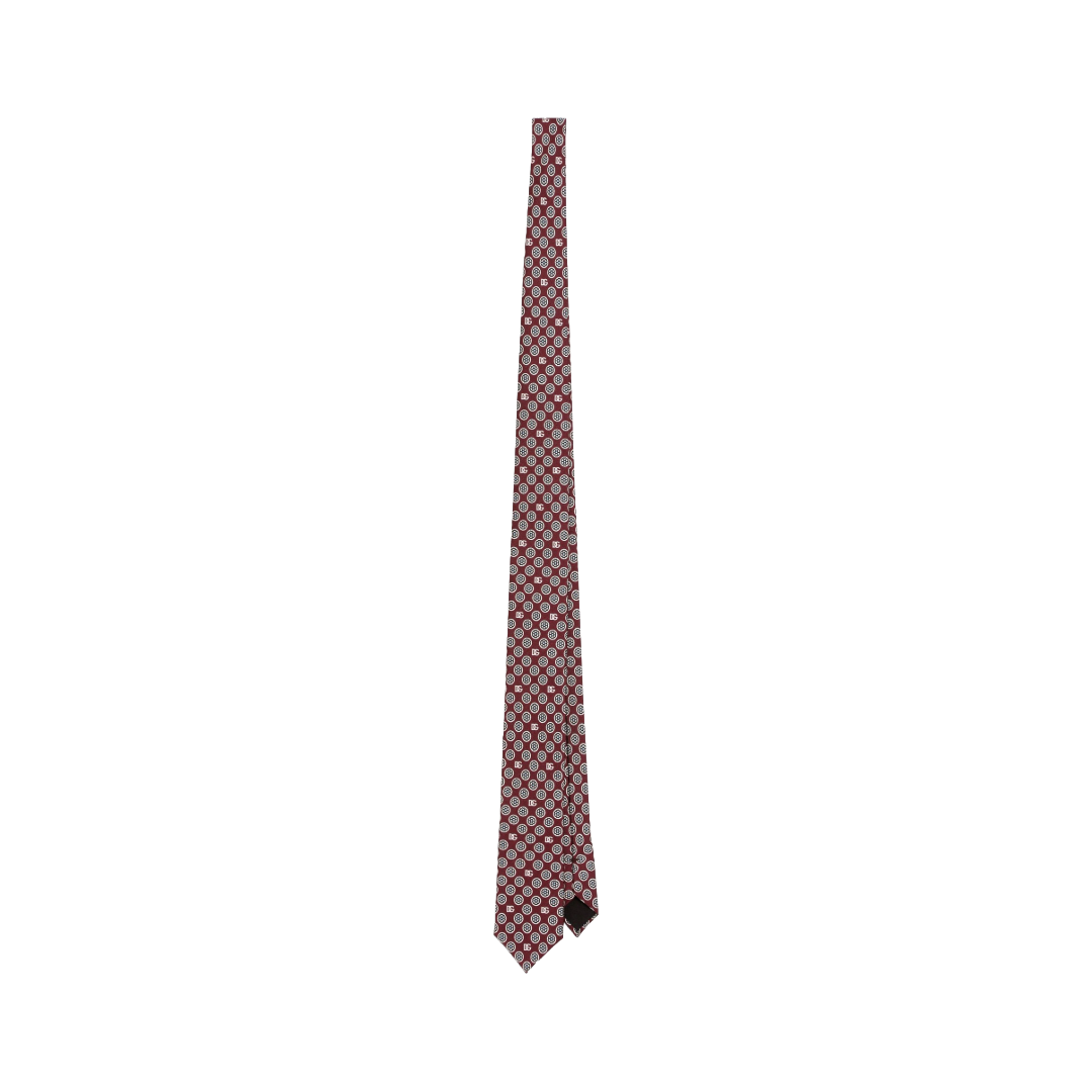 MARTINI TIE WITH JACQUARD MICRO-DESIGNS