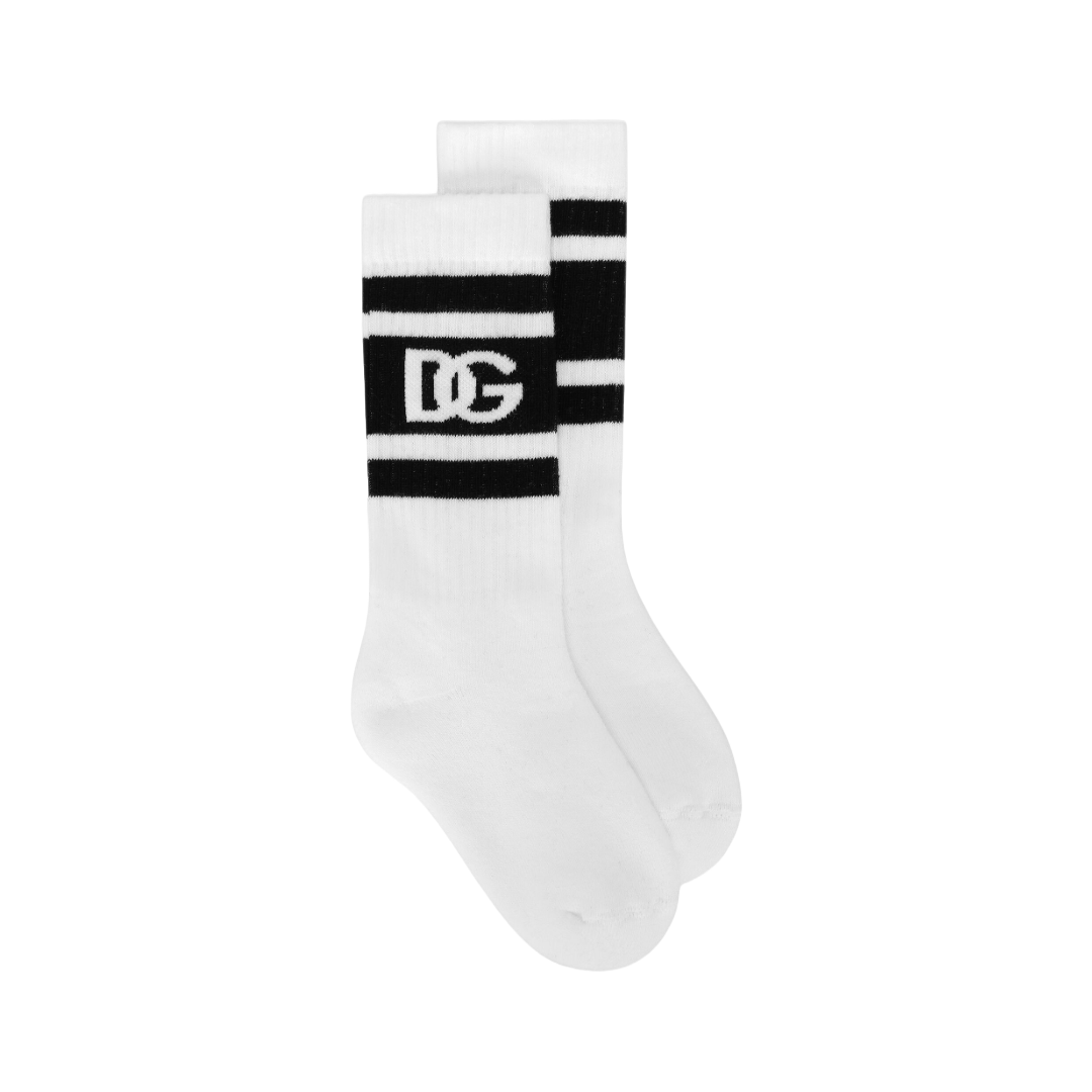 KIDS STRETCH KNIT SOCKS WITH DG LOGO