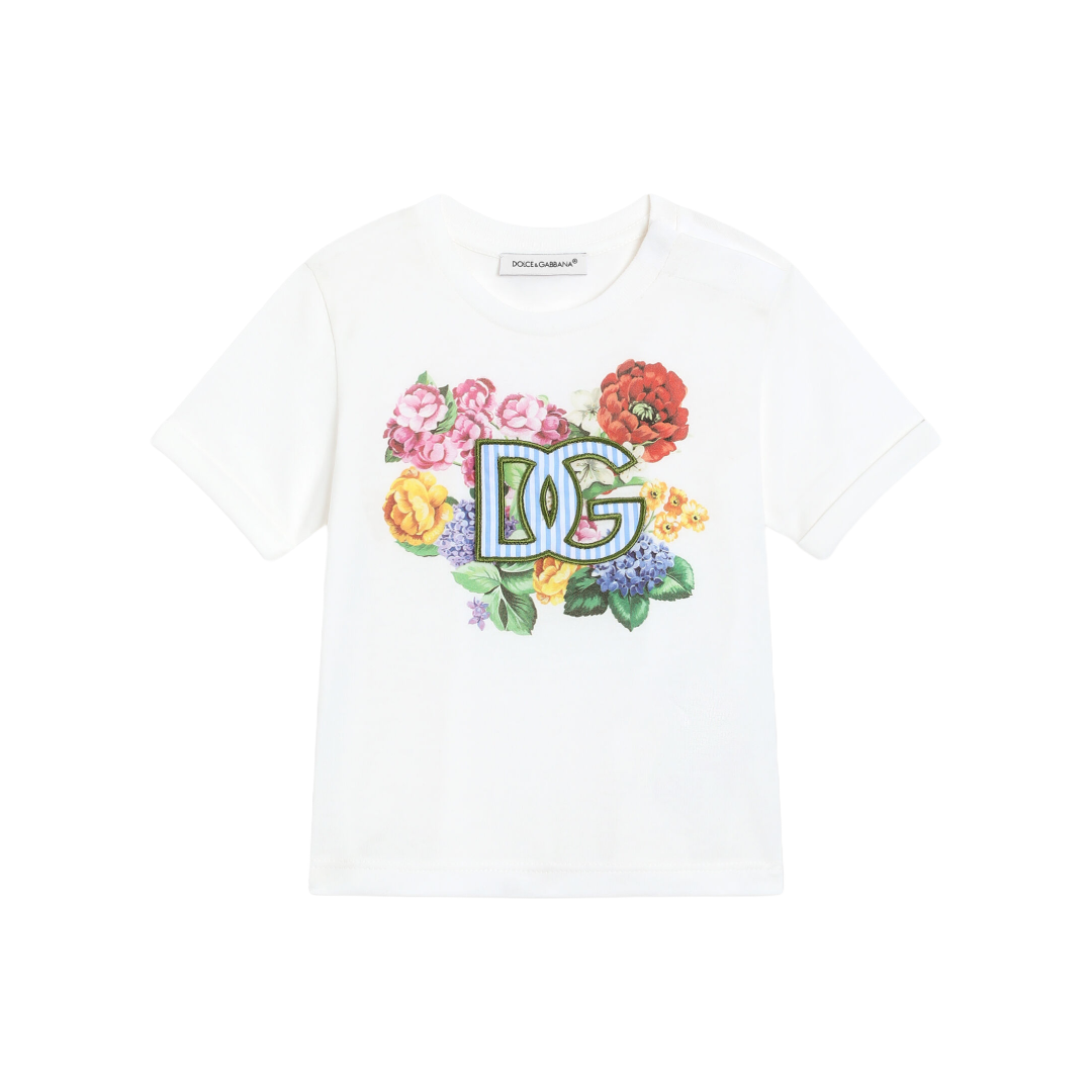 KIDS JERSEY T-SHIRT WITH DG LOGO