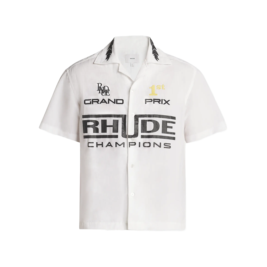 RHUDE POPLIN CHAMPIONS CAMP SHIRT