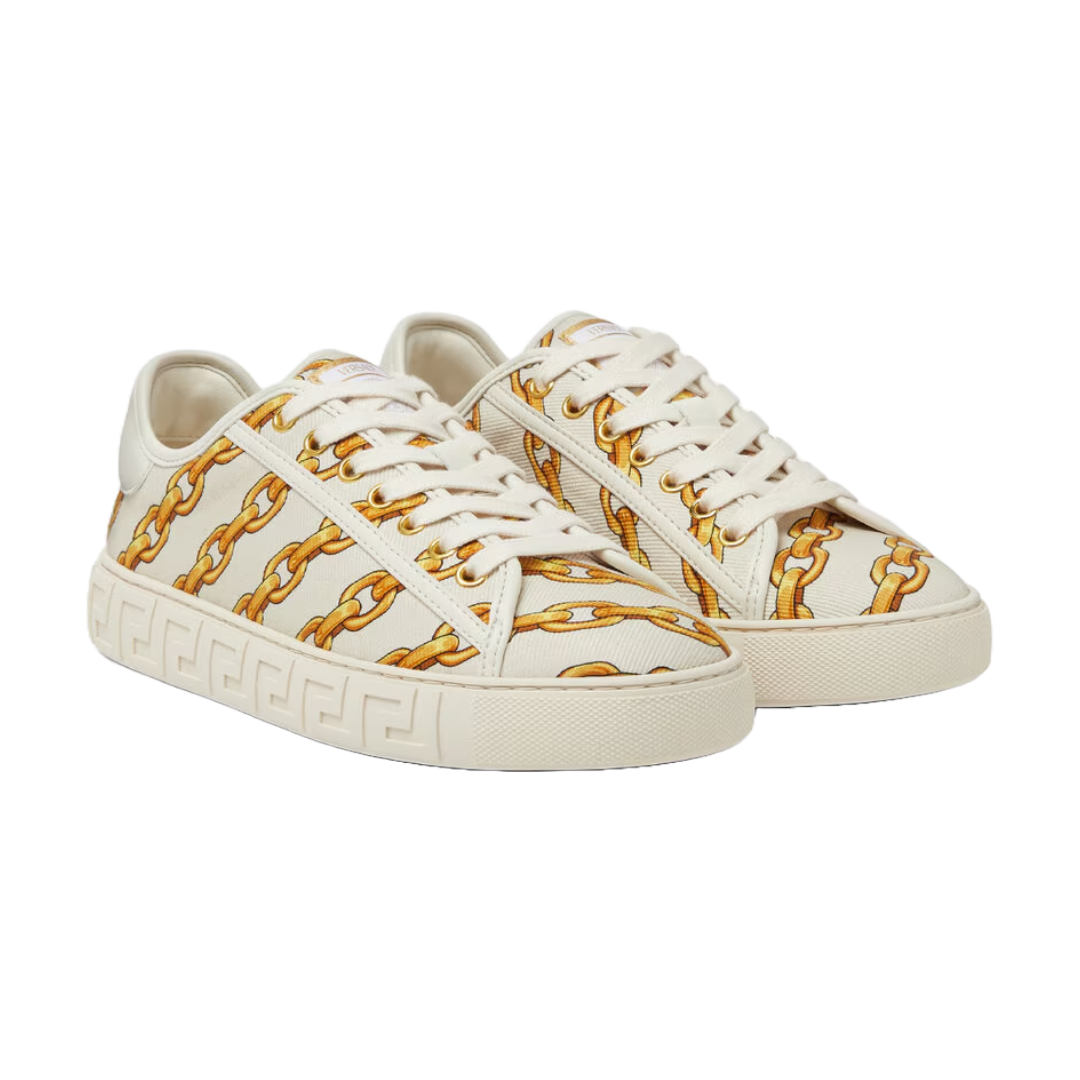 CHAIN STRIPES GRECA SNEAKERS