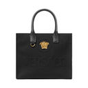 LA MEDUSA CANVAS SMALL TOTE BAG BLACK
