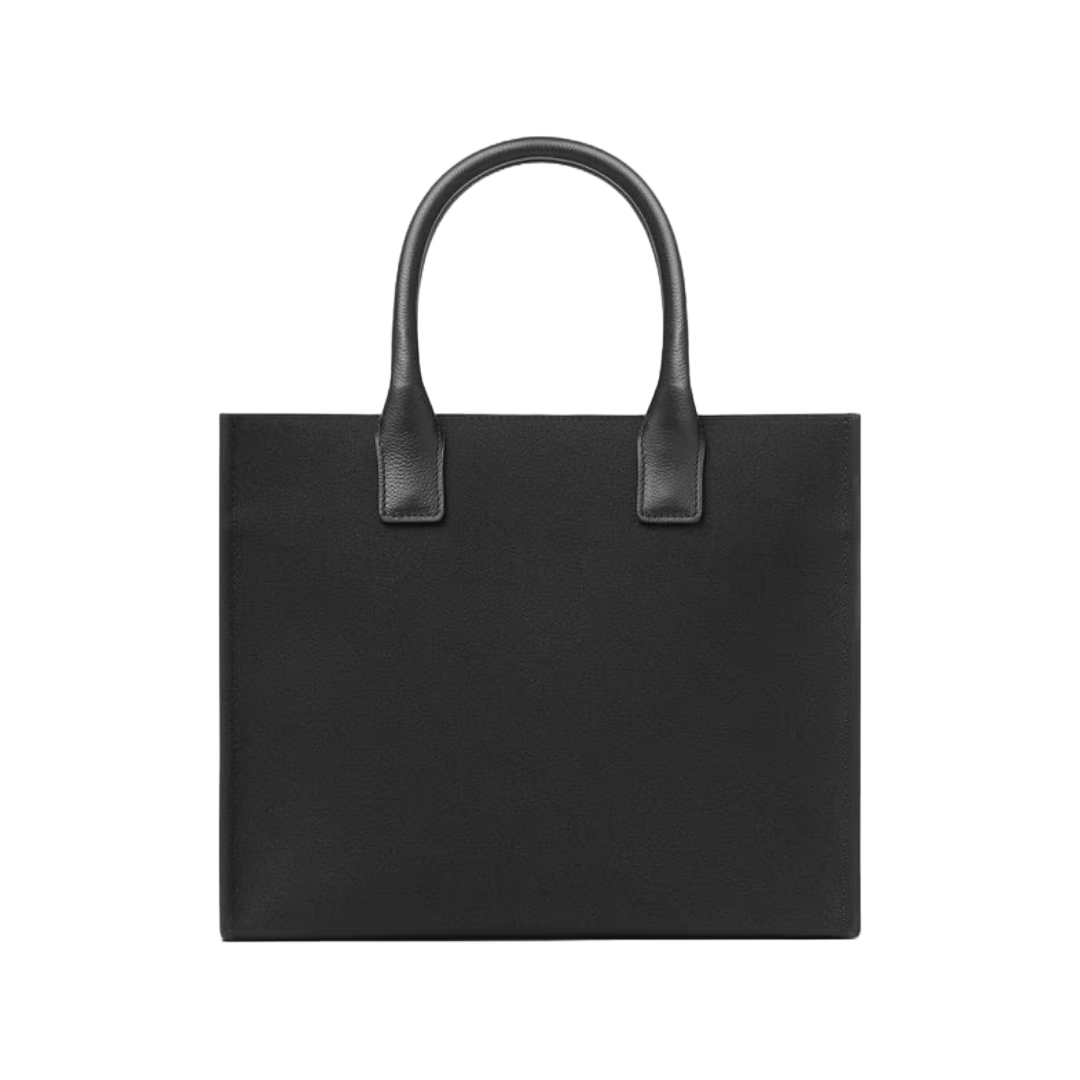 LA MEDUSA CANVAS SMALL TOTE BAG BLACK