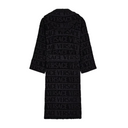 VERSACE ALLOVER BATHROBE BLACK