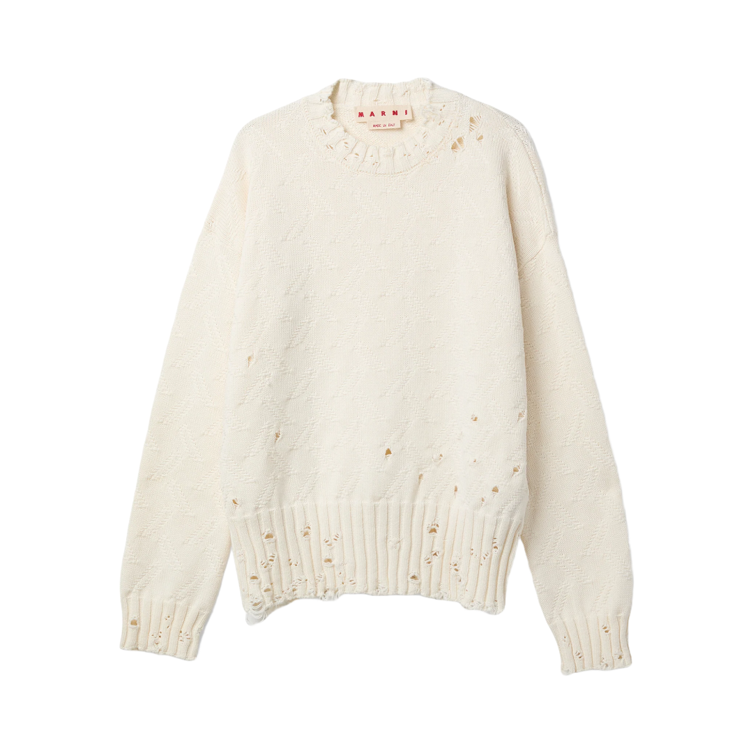 MARNI ROUNDNECK SWEATER WHITE