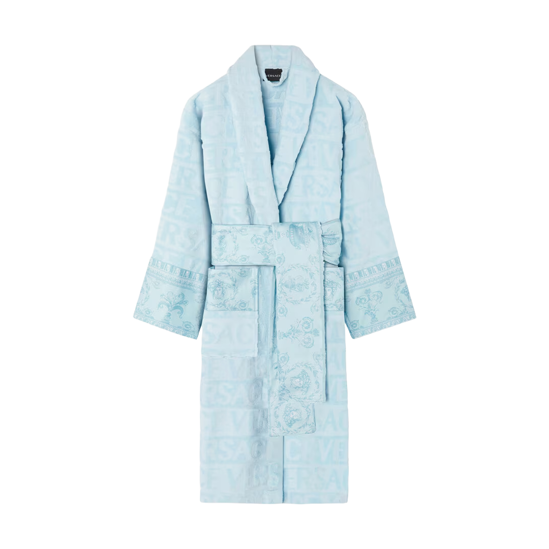 BAROQUE BATHROBE BLUE