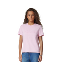 FRINGED EMBROIDERED LOGO SLIM-FIT T-SHIRT PINK