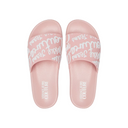 LOGO SHELLY SLIDERS PINK