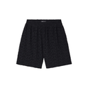 TERRY JACQUARD SHORTS BLACK