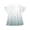 KIDS MONOGRAM DRESS IN BLUE