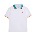KIDS SHORT SLEEVE POLO WITH GRECO WAVE
