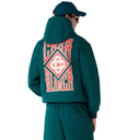 GOTHIC LOGO HOODED SWEATSHIRT GREEN