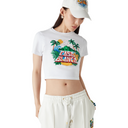 CASA BEACH WAVE CROPPED T-SHIRT WHITE
