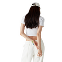 CASA BEACH WAVE CROPPED T-SHIRT WHITE