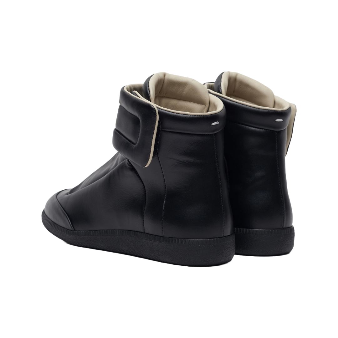 BLACK HIGH TOP SNEAKERS