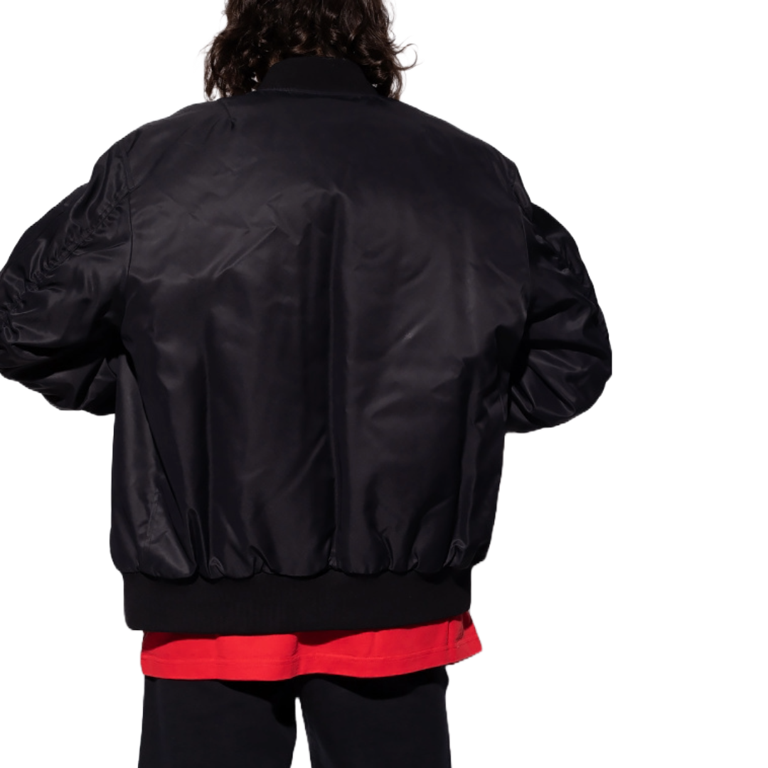 HERON PRESTON BLACK BOMBER JACKET