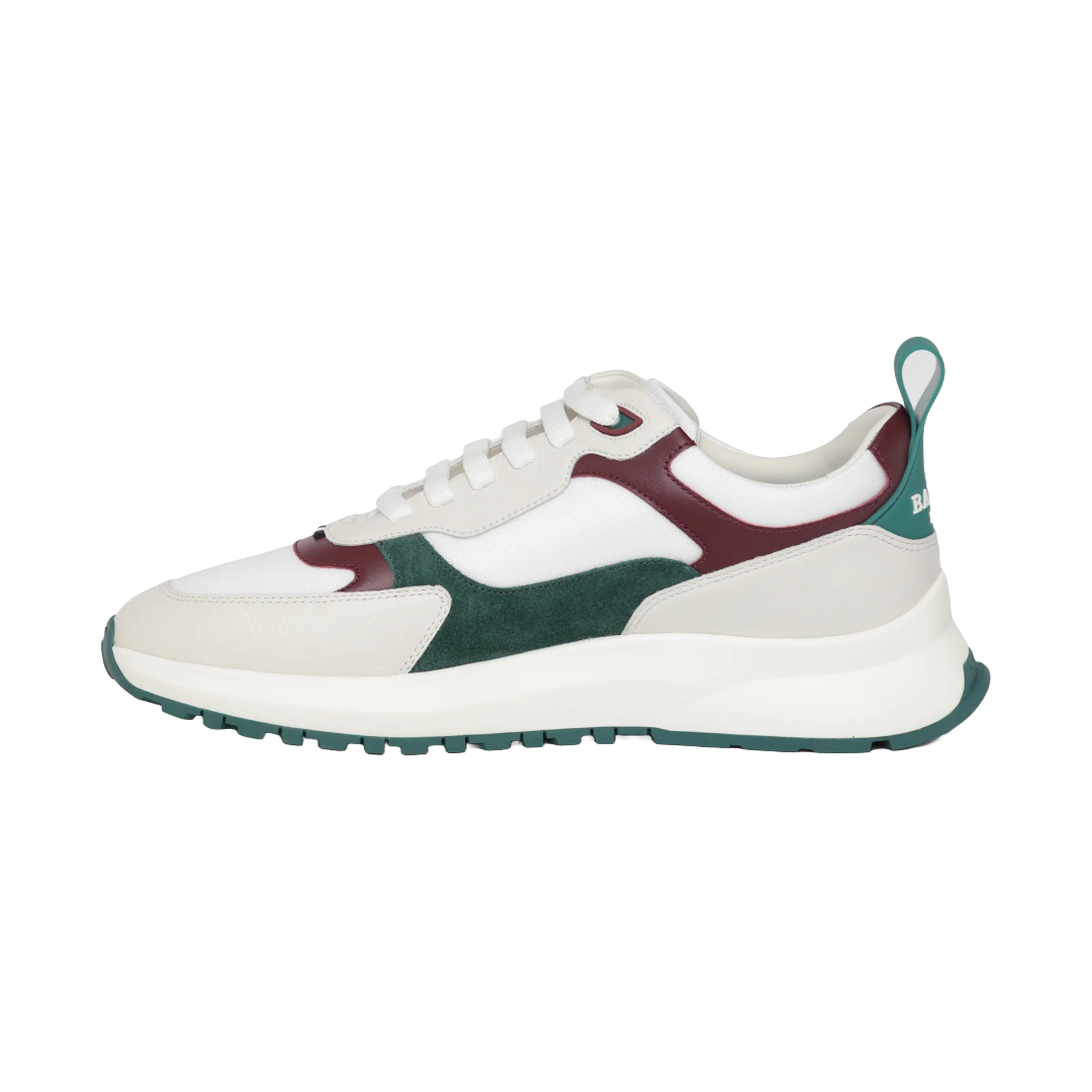 BALLY DAVE SNEAKERS WHITE/HERITAGE RED/BOVINE