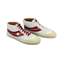 SHETAN WHITE/RED LEATHER SNEAKERS