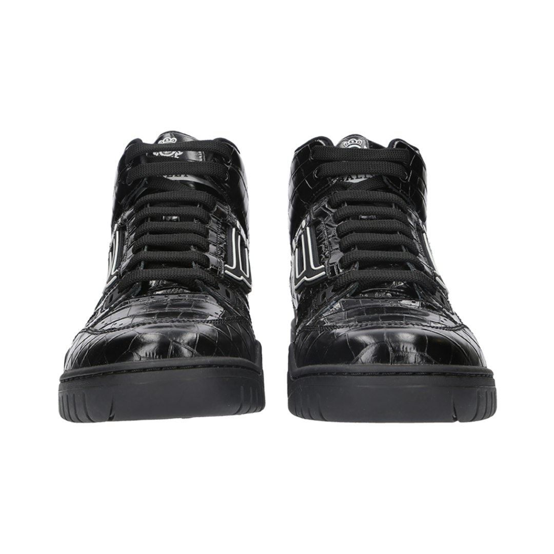 BLACK CALF PRINTED KING-F-WS/00 SNEAKERS