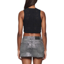 POINTELLE SWEATER VEST BLACK