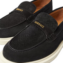 GIULIANO SUEDE LOAFERS BLACK